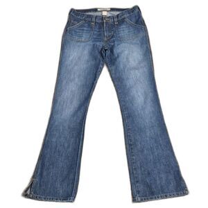 Y2K Abercrombie & Fitch Jeans 4 Bootcut Flare Slit Hem 100% Cotton Vintage